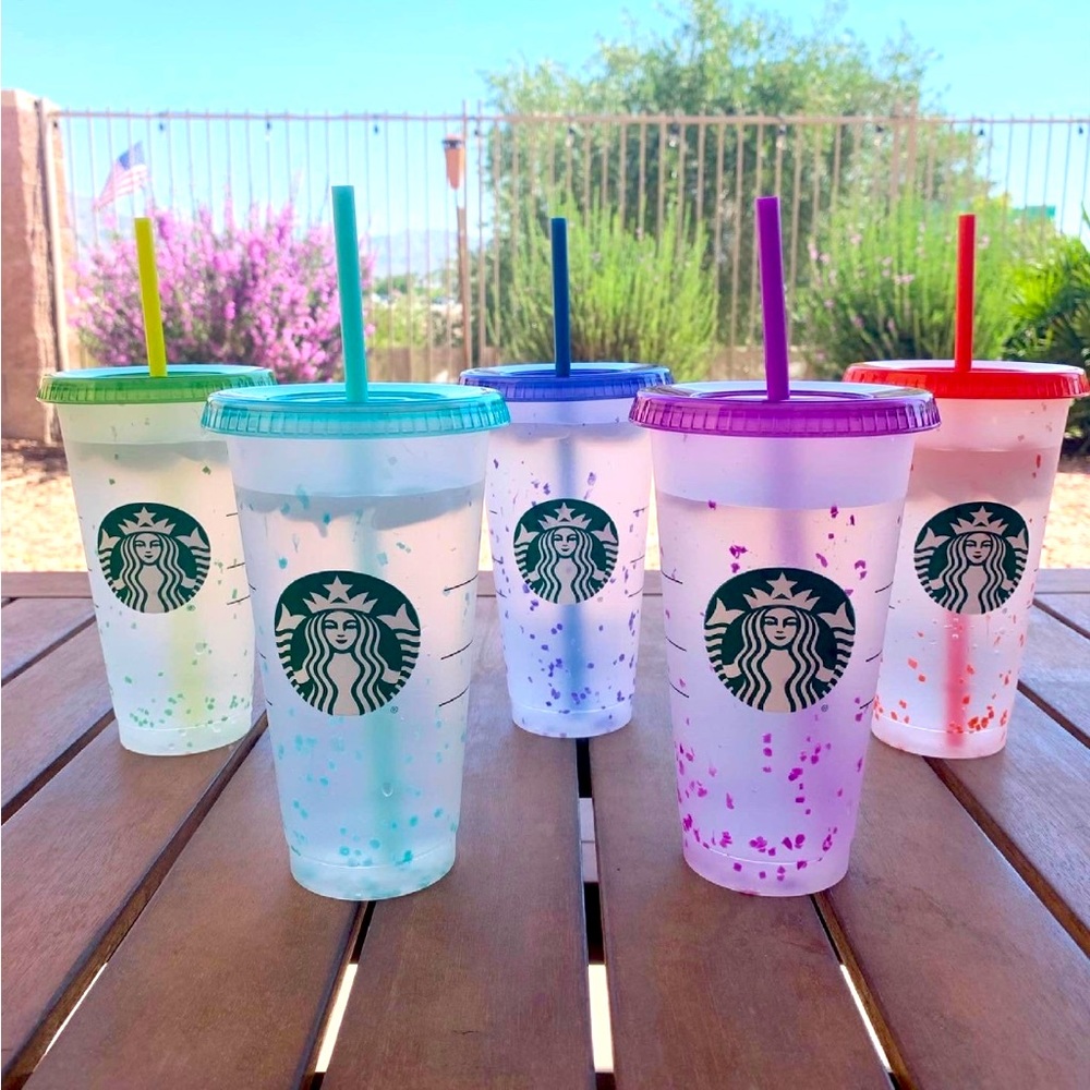 Starbucks reusable cold cups (color changing)